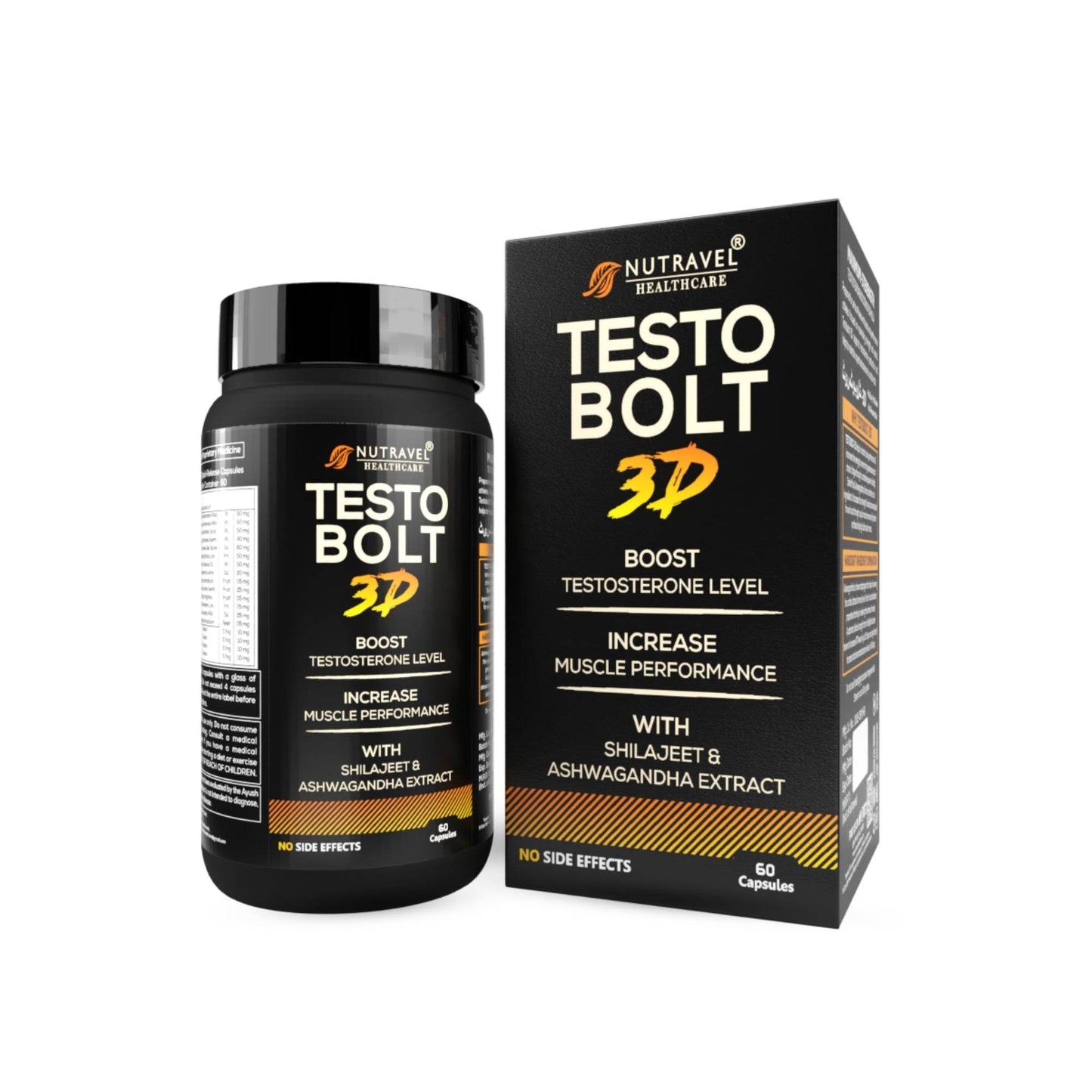 Testobolt 3D Capsule – Natural Immunity Booster for Strength & Stamina - Nutravel