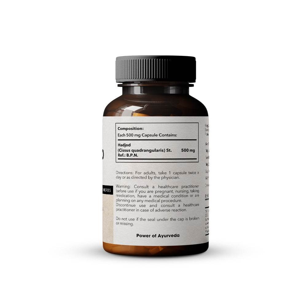 Nutravel Hadjod Capsules (500 mg), Bone & Joint Wellness, 60 Capsules - Nutravel