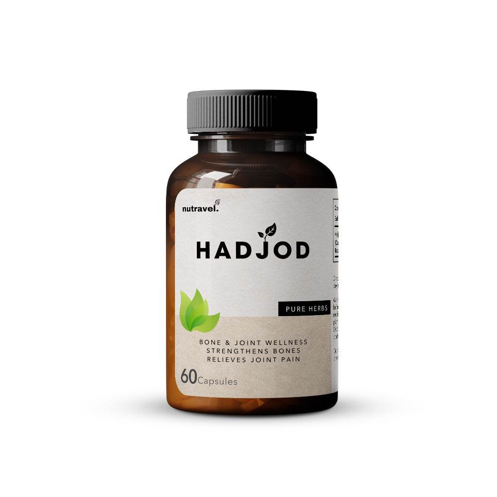 Nutravel Hadjod Capsules (500 mg), Bone & Joint Wellness, 60 Capsules - Nutravel