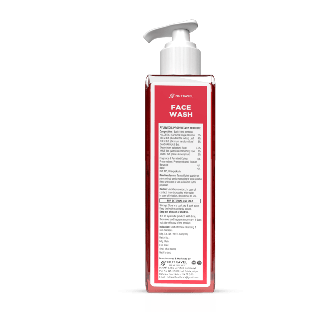 Nutravel Herbal Face Wash – Gentle & Refreshing Cleanser for Glowing Skin - Nutravel