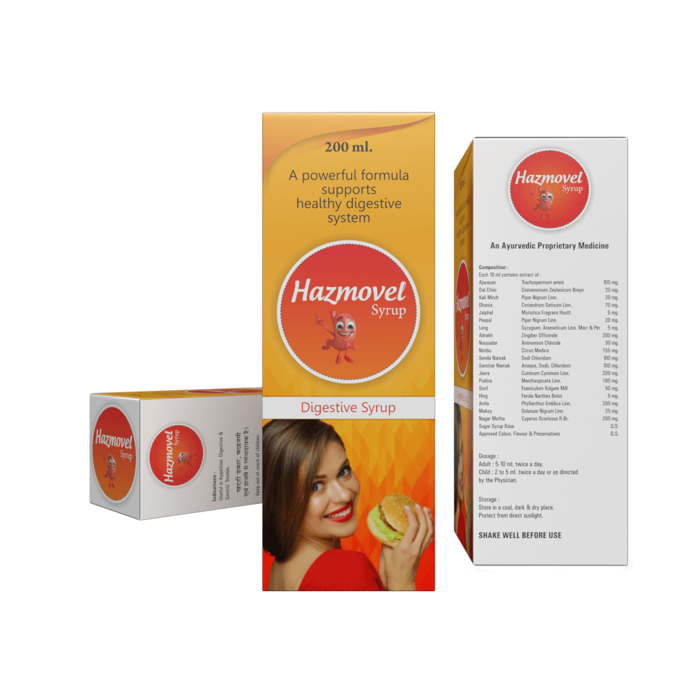 Hazovel Syrup – Ayurvedic Digestive Tonic for Healthy Digestion - Nutravel