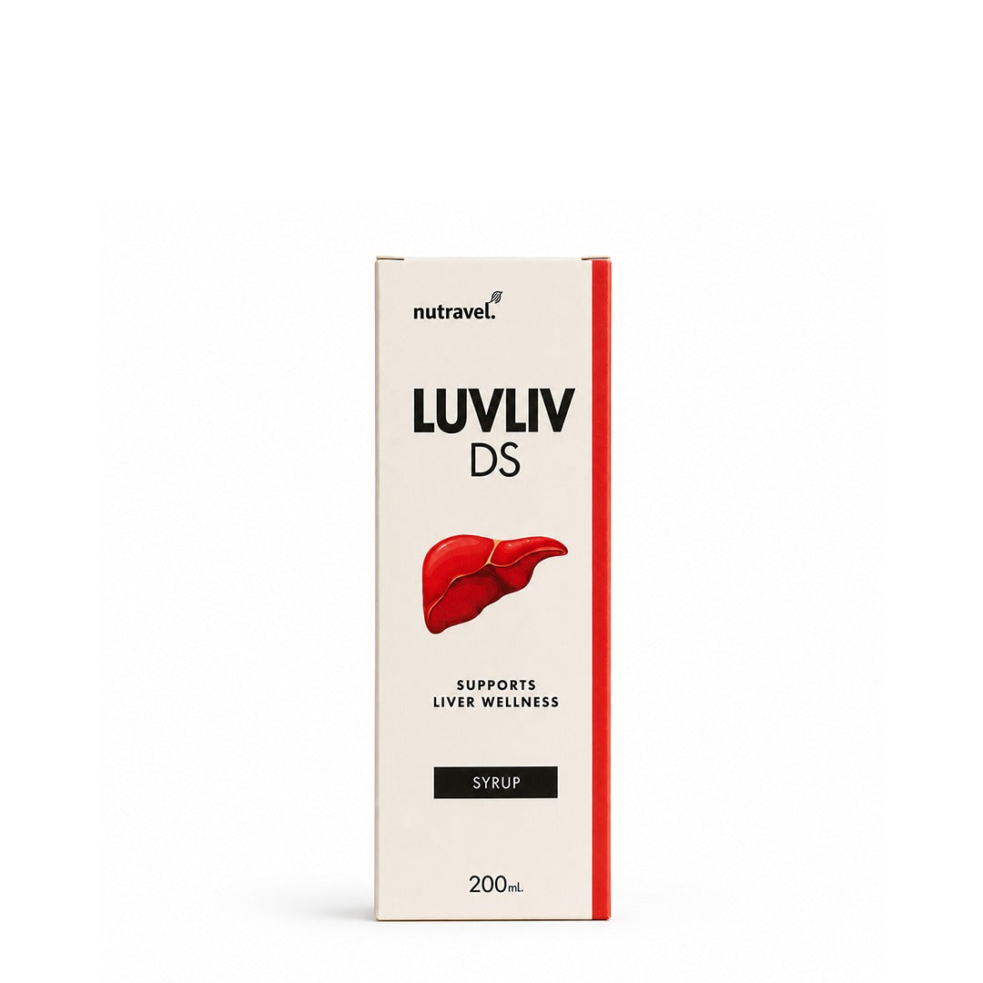 Luvliv DS liver wellness syrup 200 ml box, front view