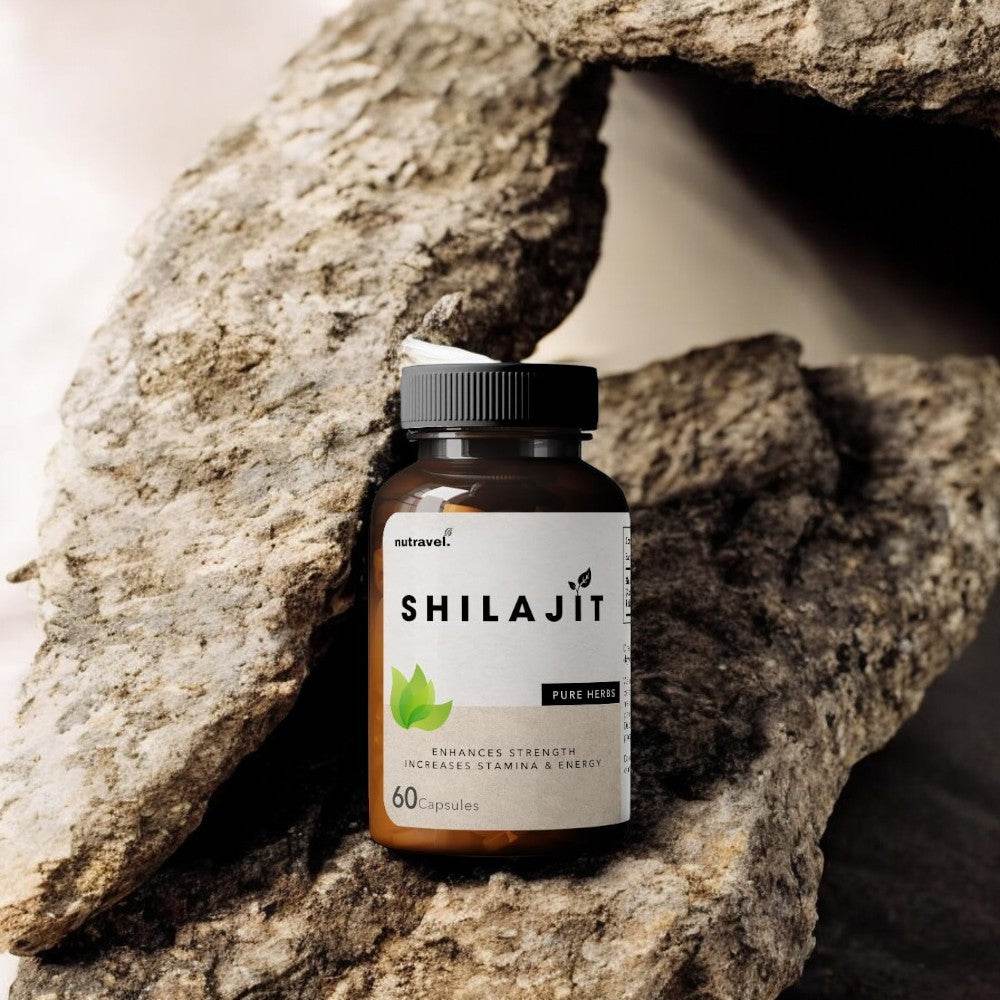 Nutravel Shilajit Capsules, 500 mg, 60 Capsules, Supports Strength and Stamina - Nutravel