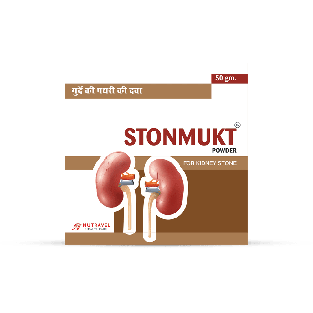 Stonmukt Powder – Ayurvedic Kidney Stone Relief Formula | 100% Herbal - Nutravel