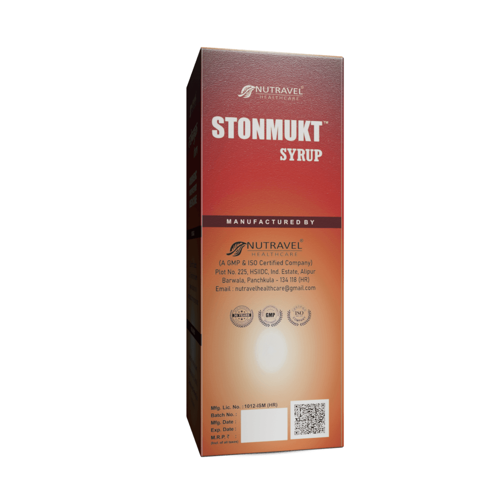 Stonmukt Syrup – Ayurvedic Kidney Stone Relief Formula | 100% Herbal - Nutravel