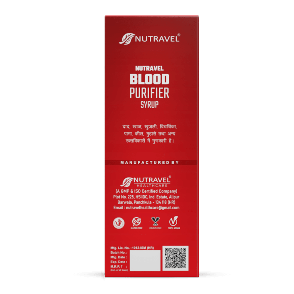 Nutravel Blood Purifier Syrup – Natural Detox for Clear & Glowing Skin - Nutravel