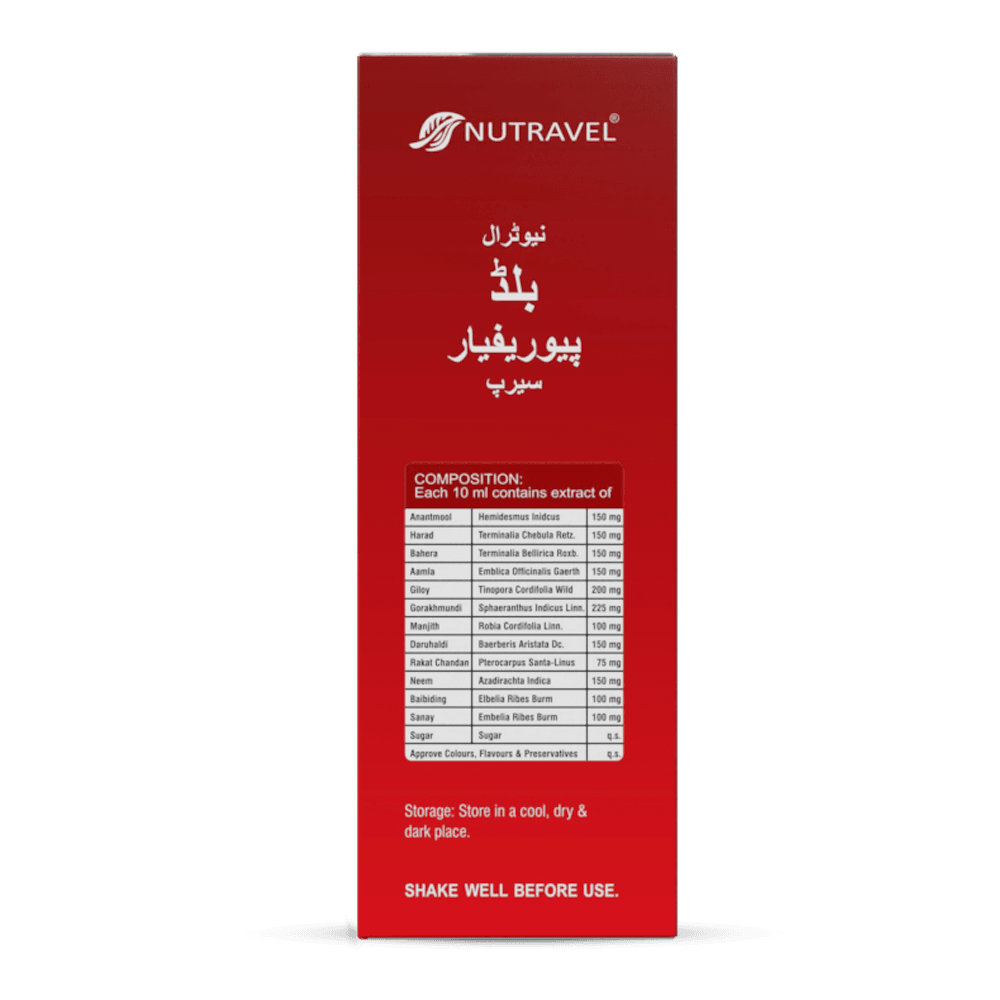 Nutravel Blood Purifier Syrup – Natural Detox for Clear & Glowing Skin - Nutravel