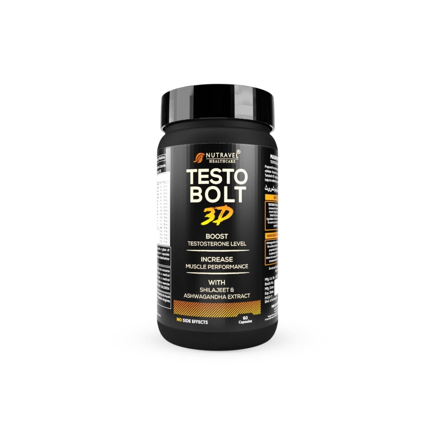 Testobolt 3D Capsule – Natural Immunity Booster for Strength & Stamina - Nutravel
