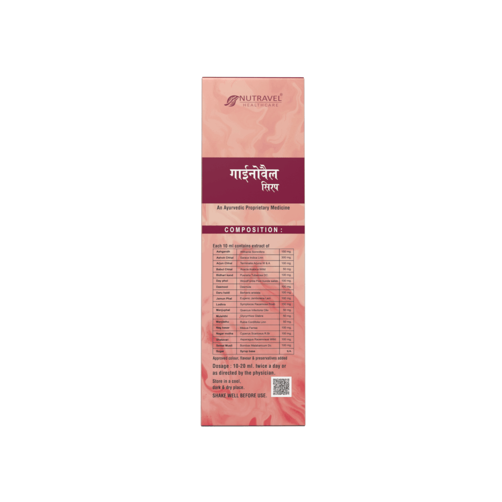Gynovel Syrup – Ayurvedic Tonic for Women's Health - Nutravel