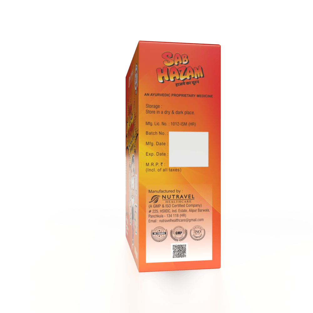 Sab Hazam Churan – Ayurvedic Digestive Powder for Quick Relief - Nutravel