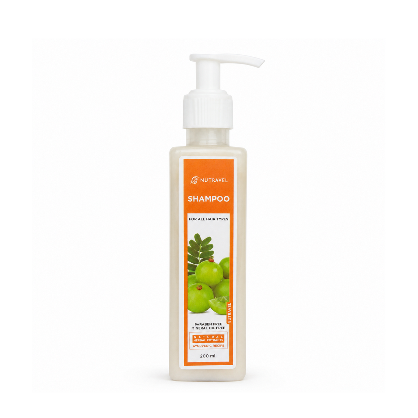 Nutravel Herbal Shampoo for Strong & Healthy Hair | Sulfate-Free & Natural Formula