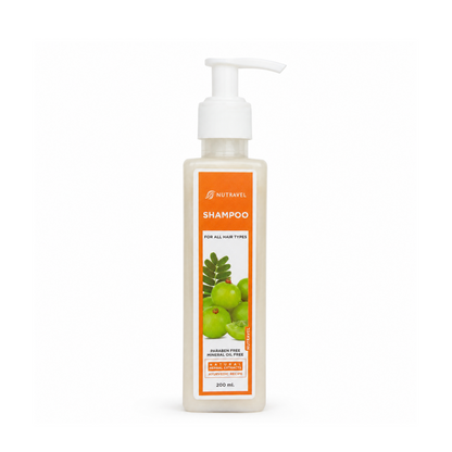 Nutravel Herbal Shampoo for Strong & Healthy Hair | Sulfate-Free & Natural Formula