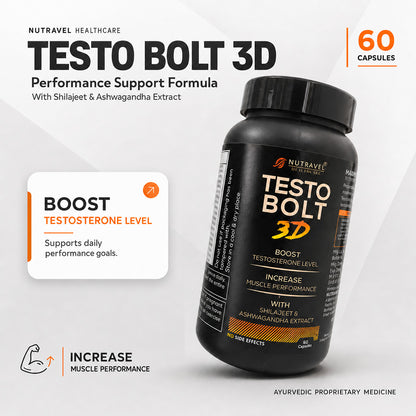 Testobolt 3D Capsule – Natural Immunity Booster for Strength & Stamina