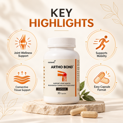 Artho Bond capsules key highlights: joint wellness, mobility, connective tissue support