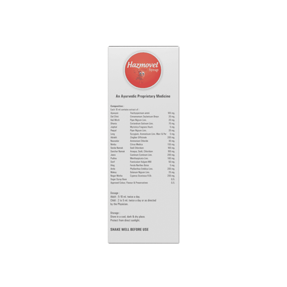 Hazovel Syrup – Ayurvedic Digestive Tonic for Healthy Digestion - Nutravel