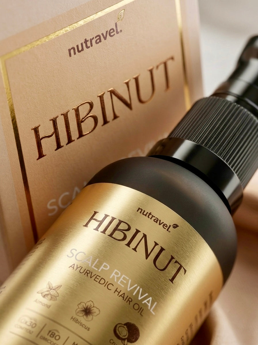 Hibinut Ayurvedic Hair Oil for Hair Fall & Growth – Hibiscus, Bhringraj, Coconut – 30ml