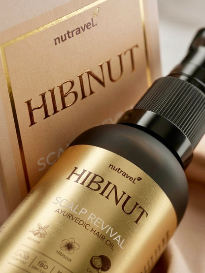 Hibinut Ayurvedic Hair Oil for Hair Fall & Growth – Hibiscus, Bhringraj, Coconut – 30ml