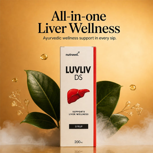 Luvliv D.S. Ayurvedic liver syrup bottle