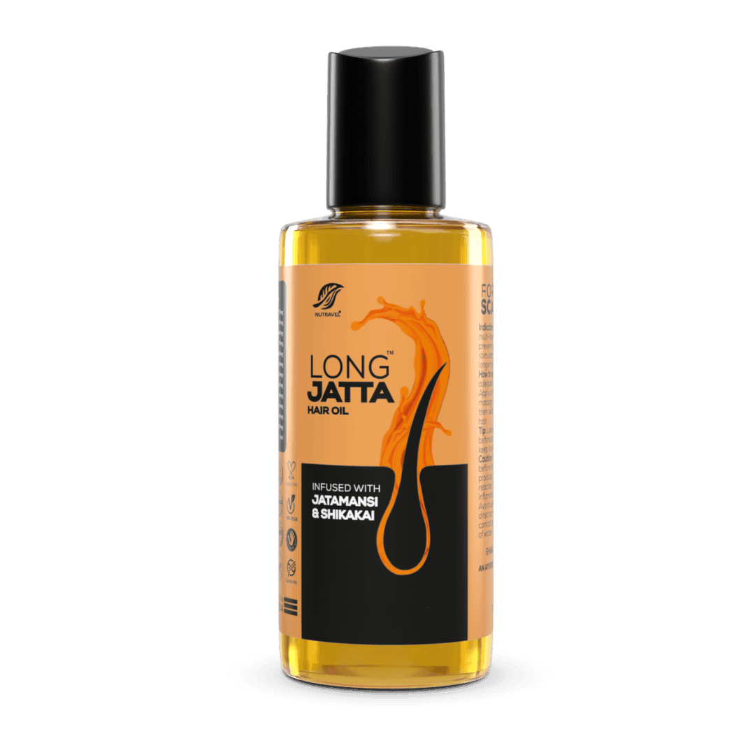 Long Jatta Ayurvedic Hair Oil – For Thick, Strong & Healthy Hair - Nutravel