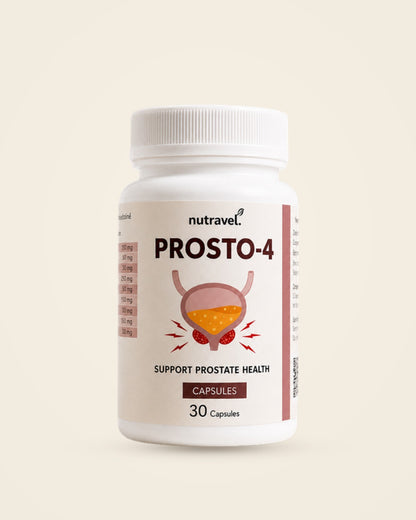 Prosto-4 prostate health 30-capsule jar, front view